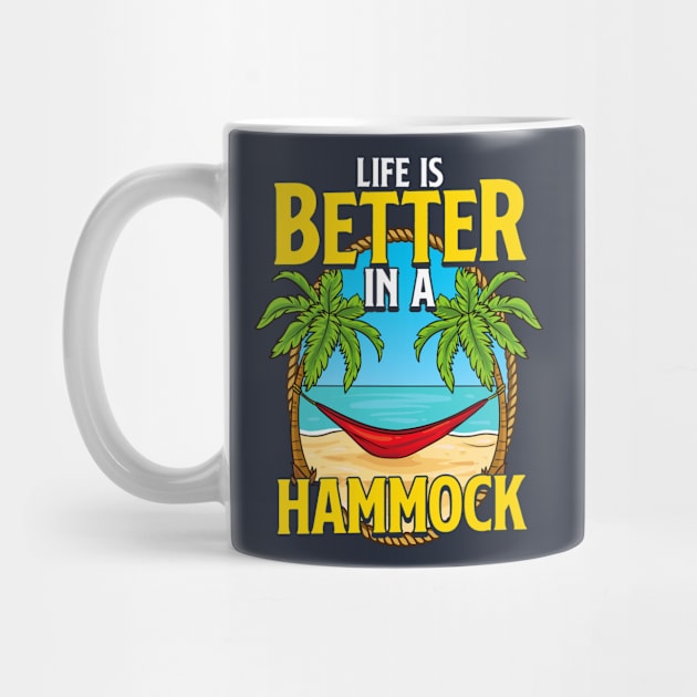 Life Is Better In A Hammock Beach Summer by E